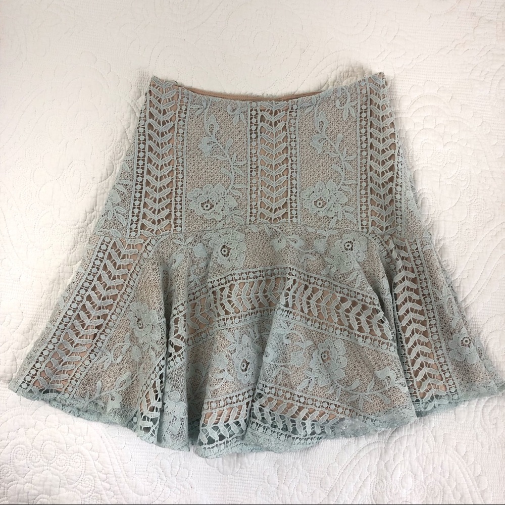 BOGO Francesca's Button NWOT Floral Knit Skirts